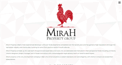 Desktop Screenshot of mirahproperty.com